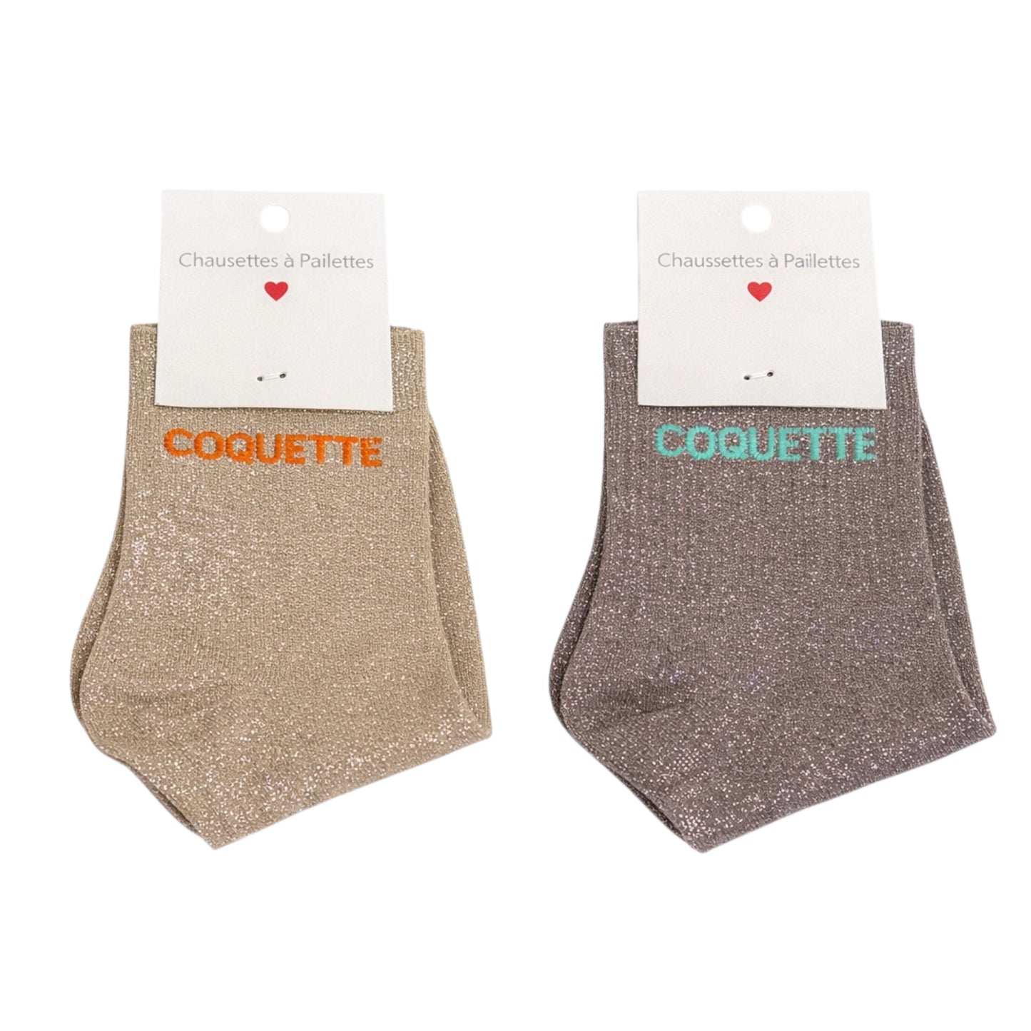 CHAUSSETTES À PAILLETTES -COQUETTE