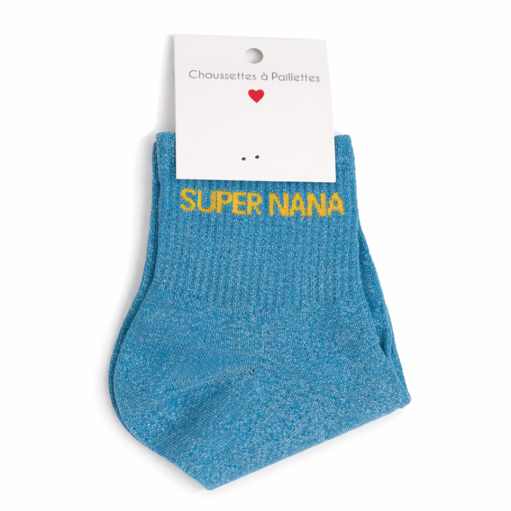 CHAUSSETTES À PAILLETTES -SUPER NANA