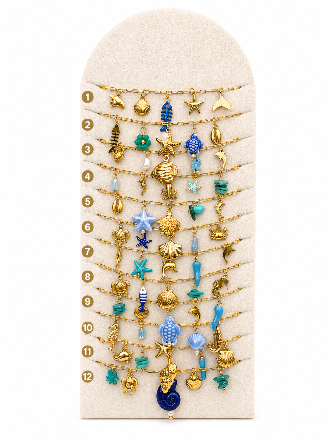 BRACELET AZURA ACIER OR