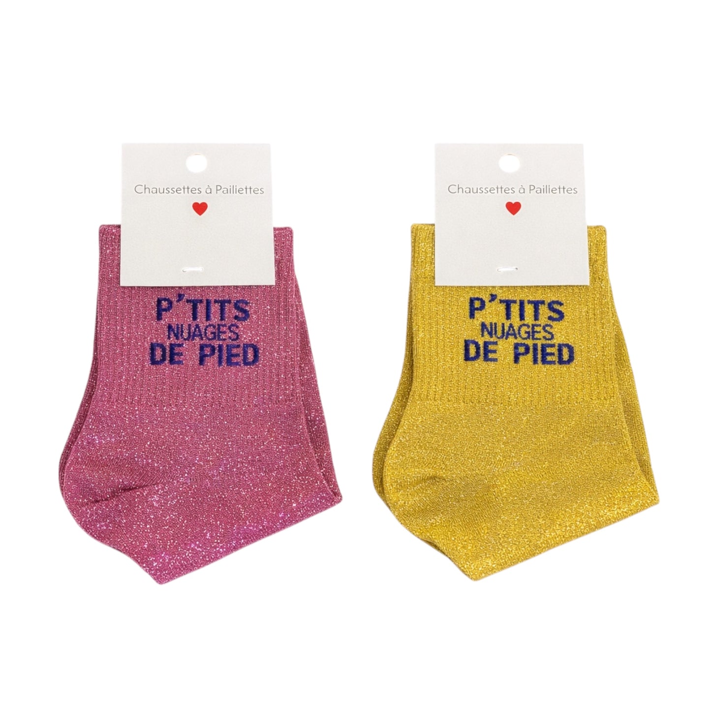 CHAUSSETTES À PAILLETTES -P’TITS NUAGE DE PIEDS