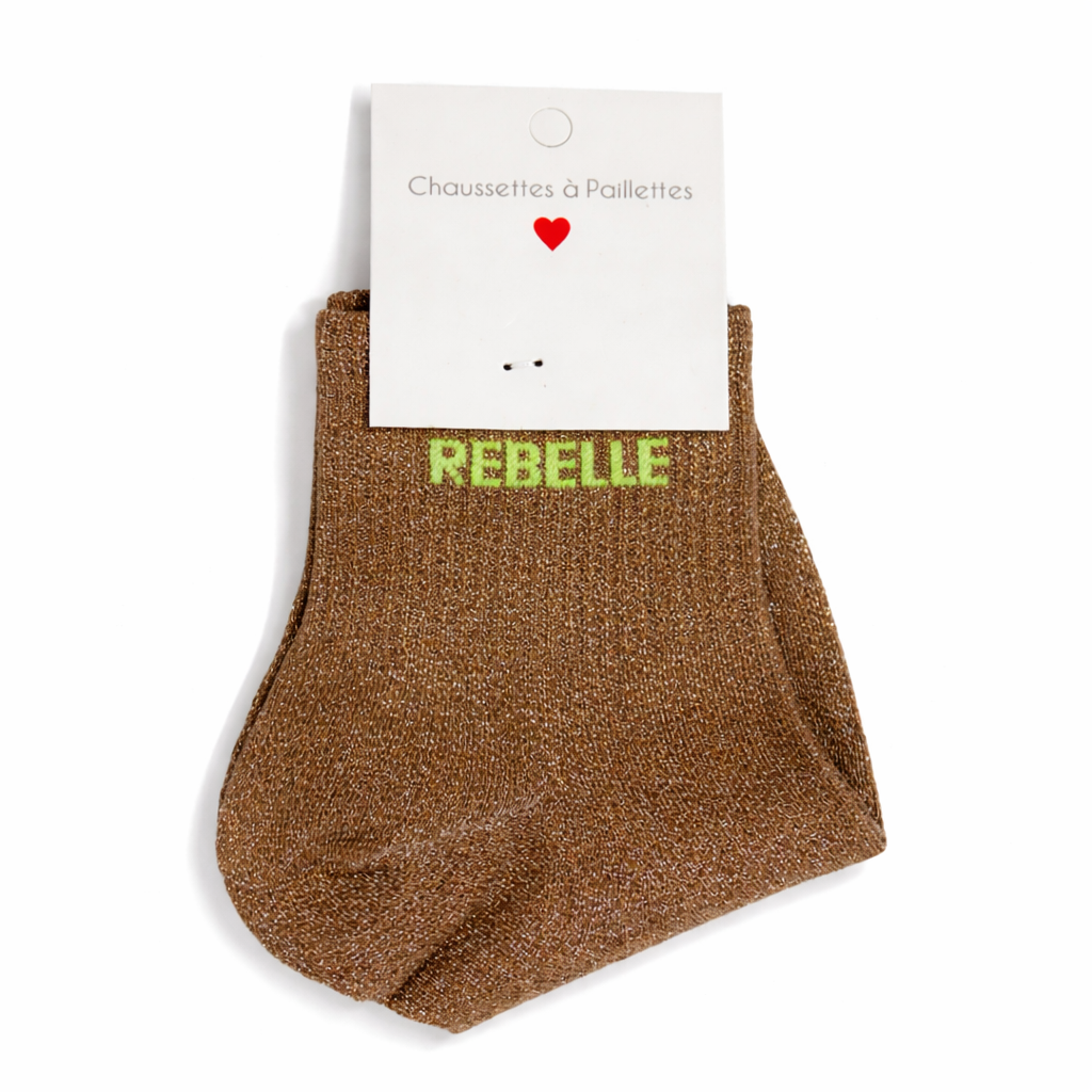 CHAUSSETTES À PAILLETTES - REBELLE