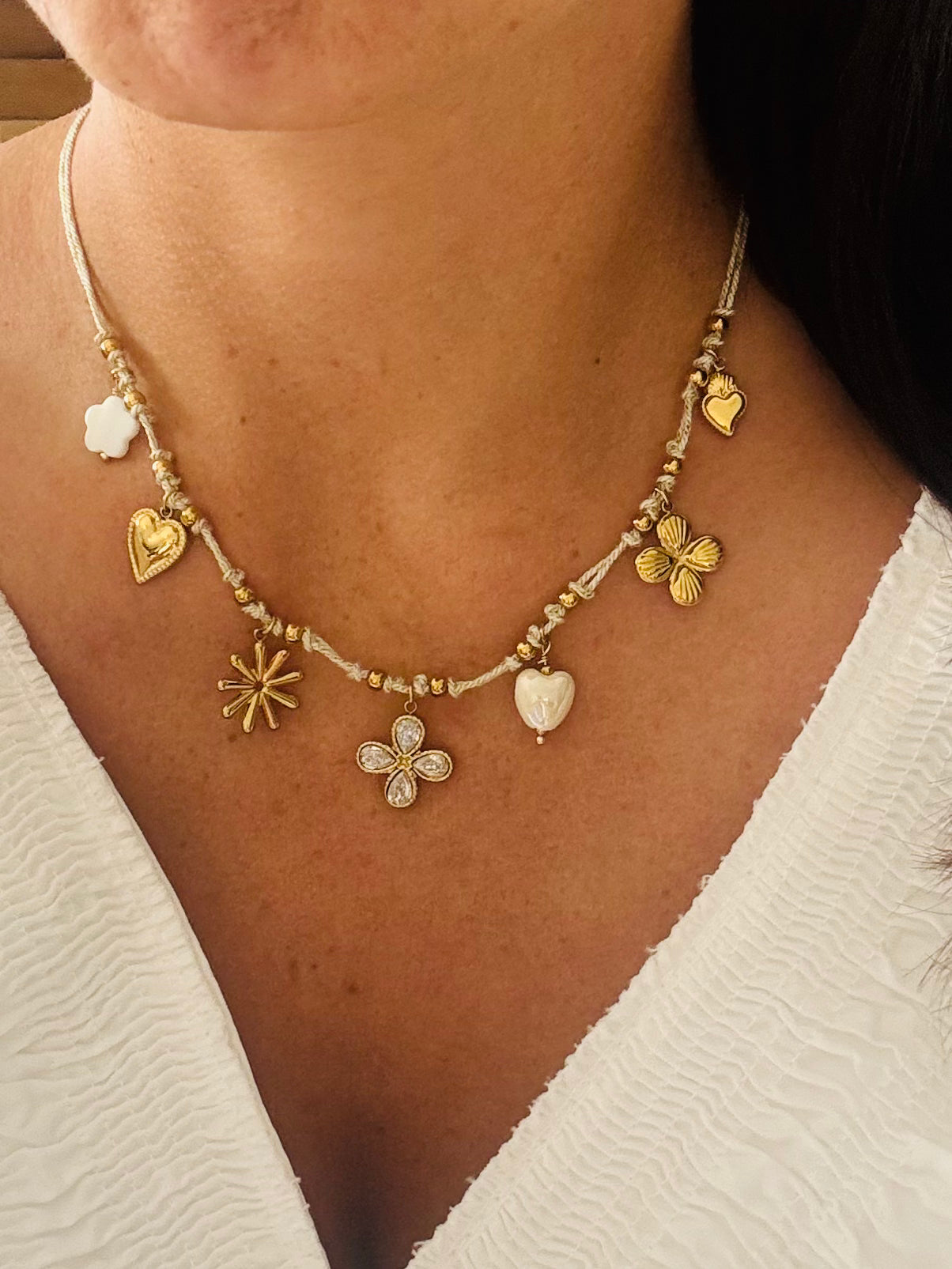COLLIER ZITA ACIER OR