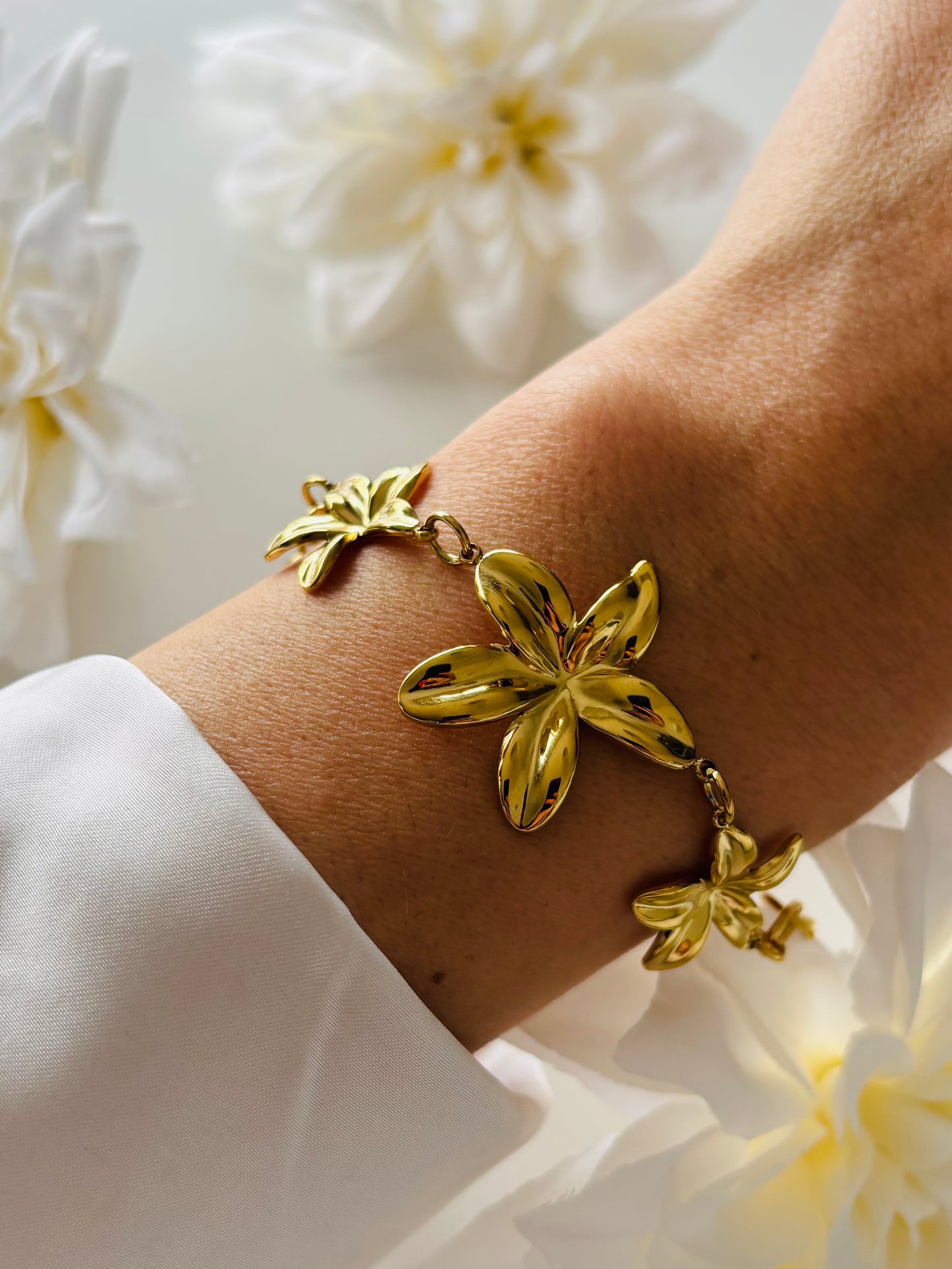 BRACELET ÉVELINE ACIER OR