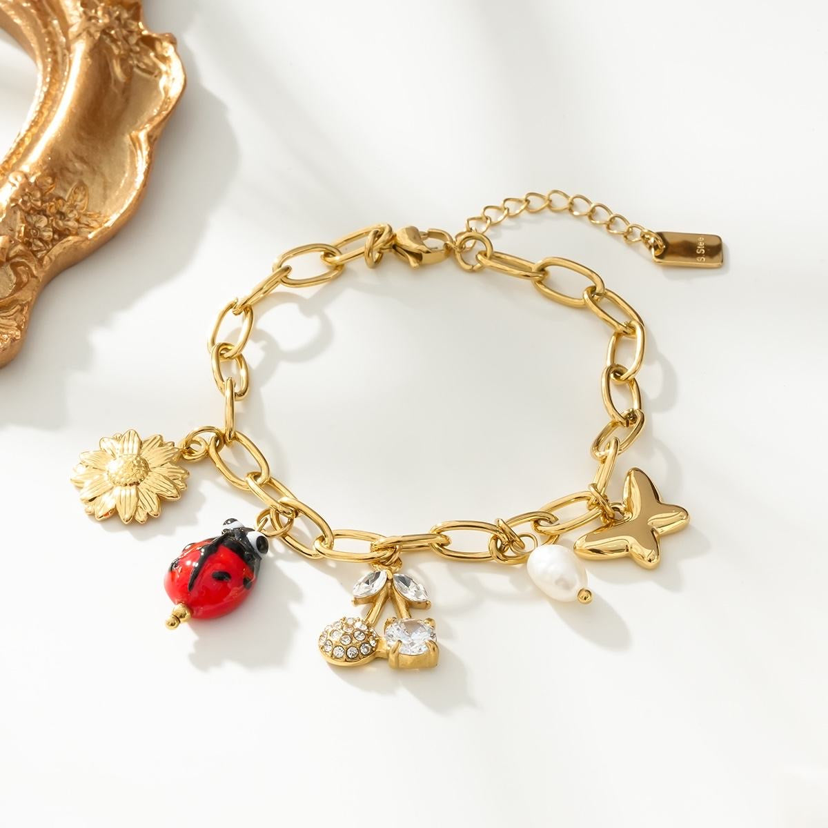 BRACELET HILDA ACIER OR