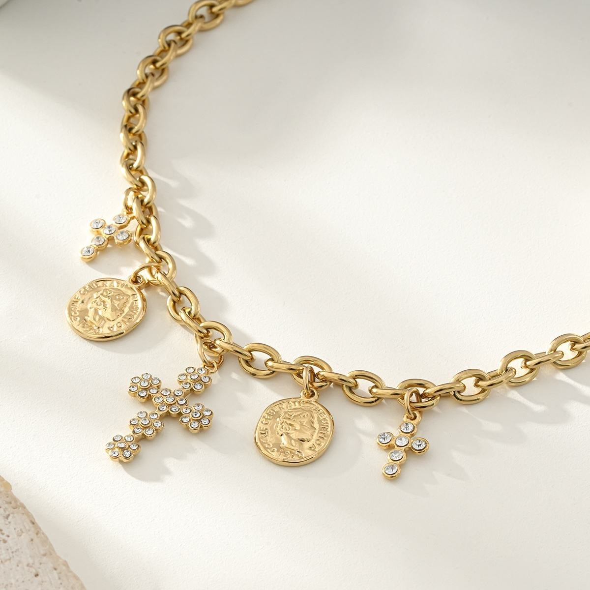 COLLIER FLO ACIER OR