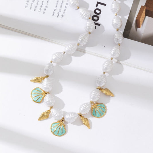 COLLIER ZELIE ACIER OR