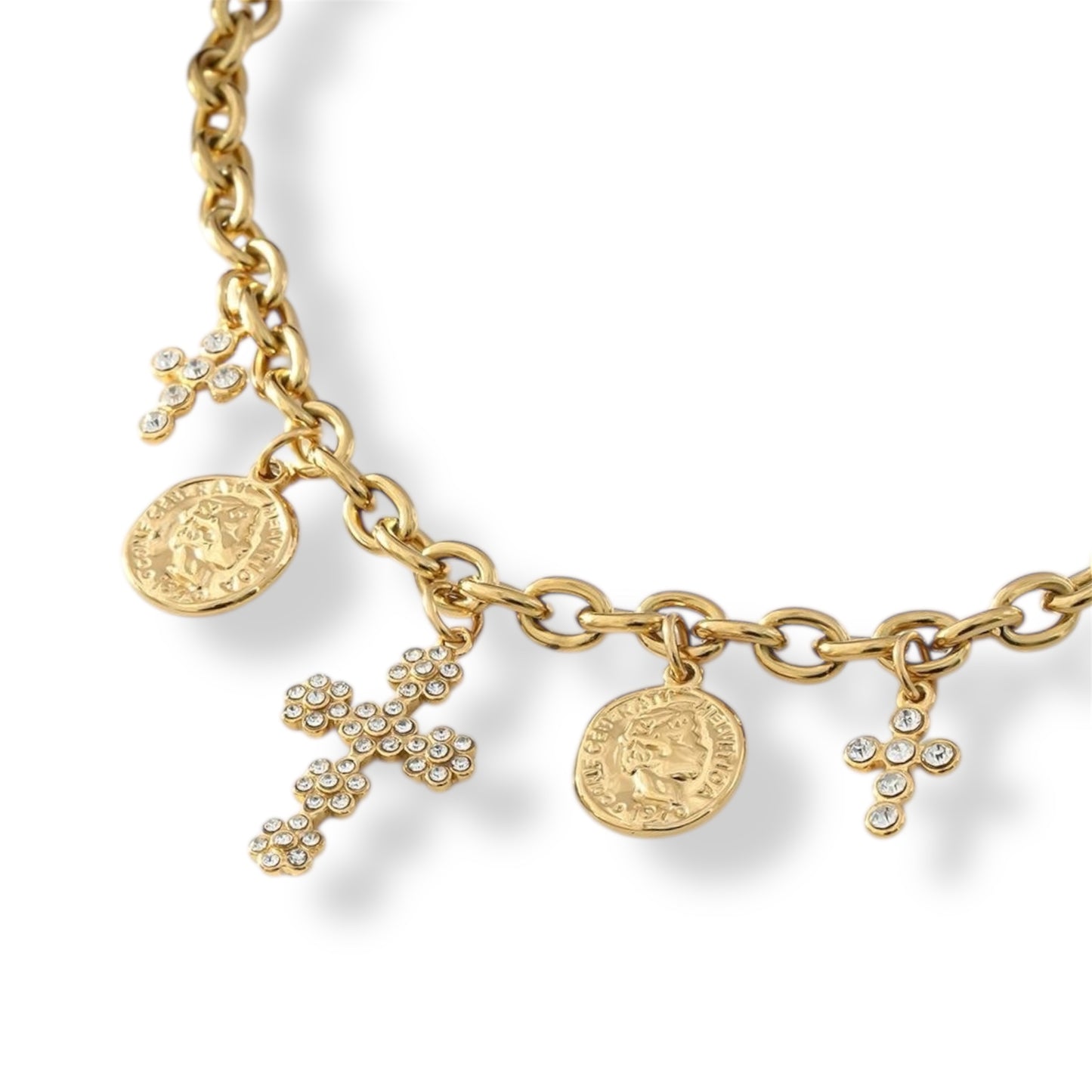 COLLIER FLO ACIER OR