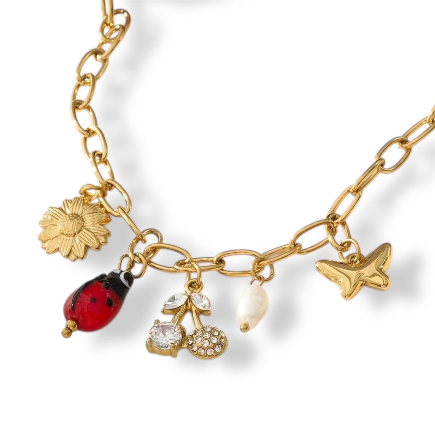 COLLIER HILDA ACIER OR