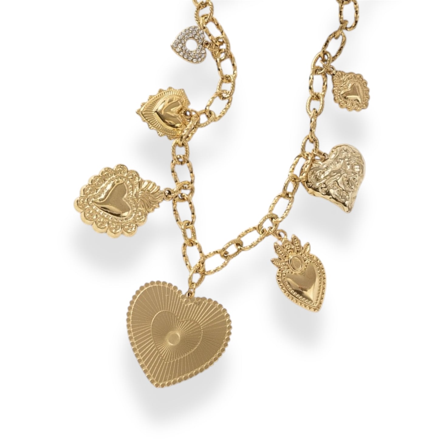 COLLIER ELODIE ACIER OR