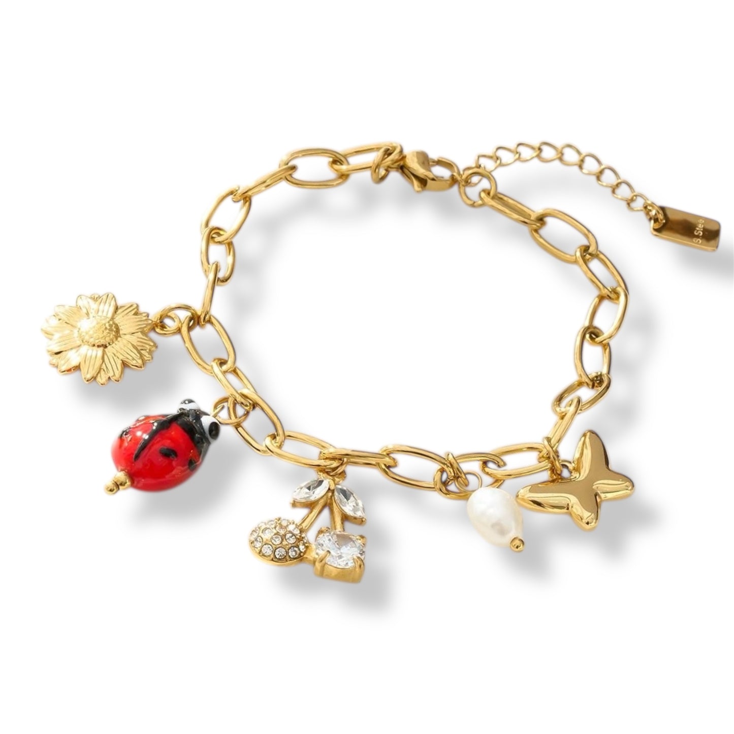 BRACELET HILDA ACIER OR
