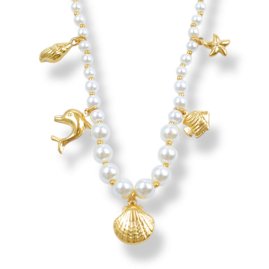 COLLIER RÊVA ACIER OR