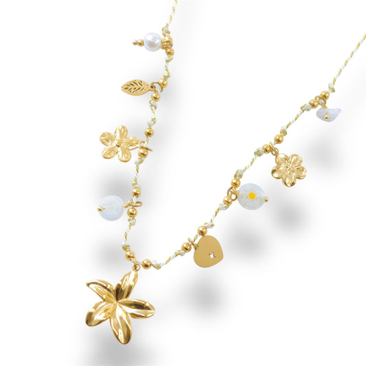 COLLIER NINA ACIER OR