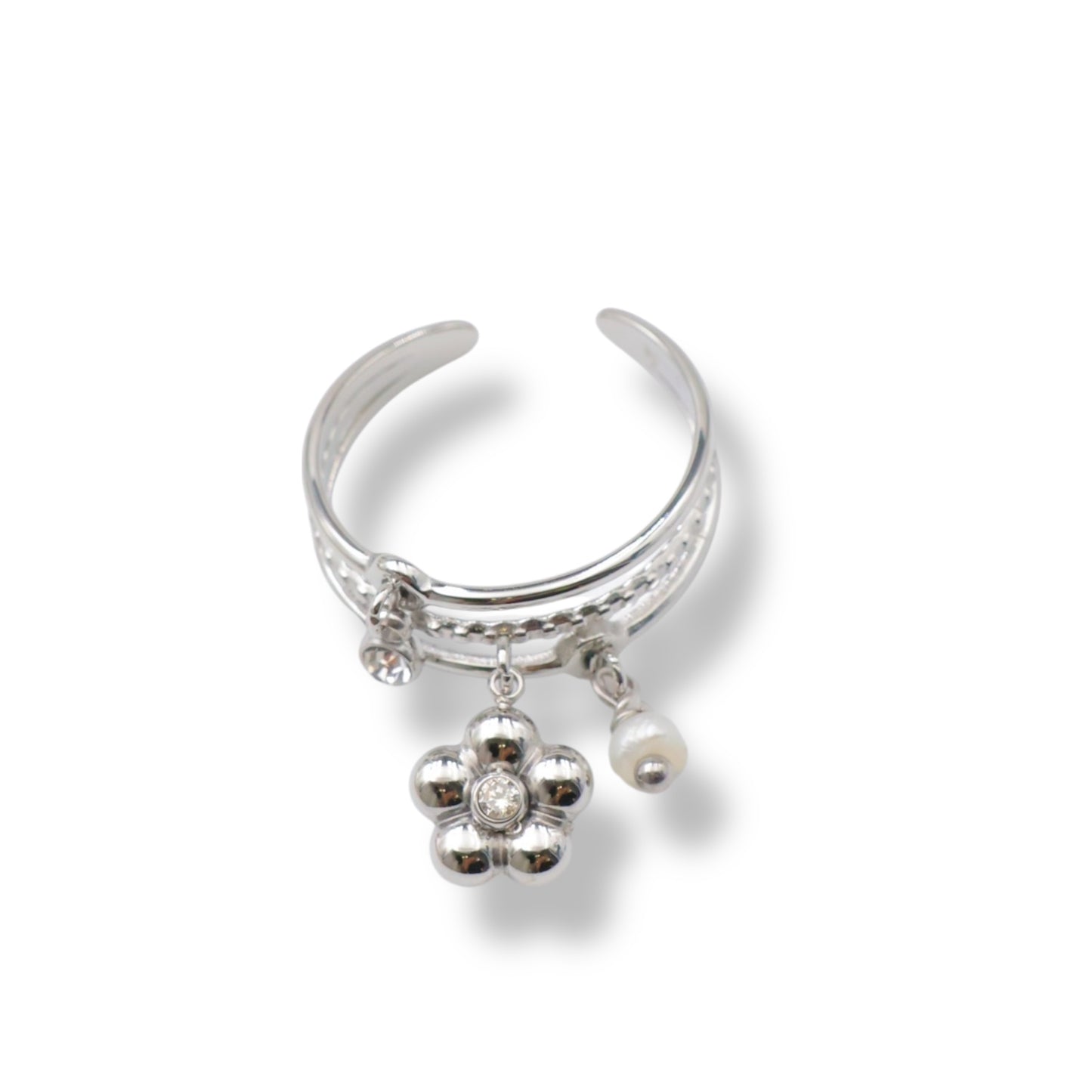 BAGUE EVELINE ACIER OR