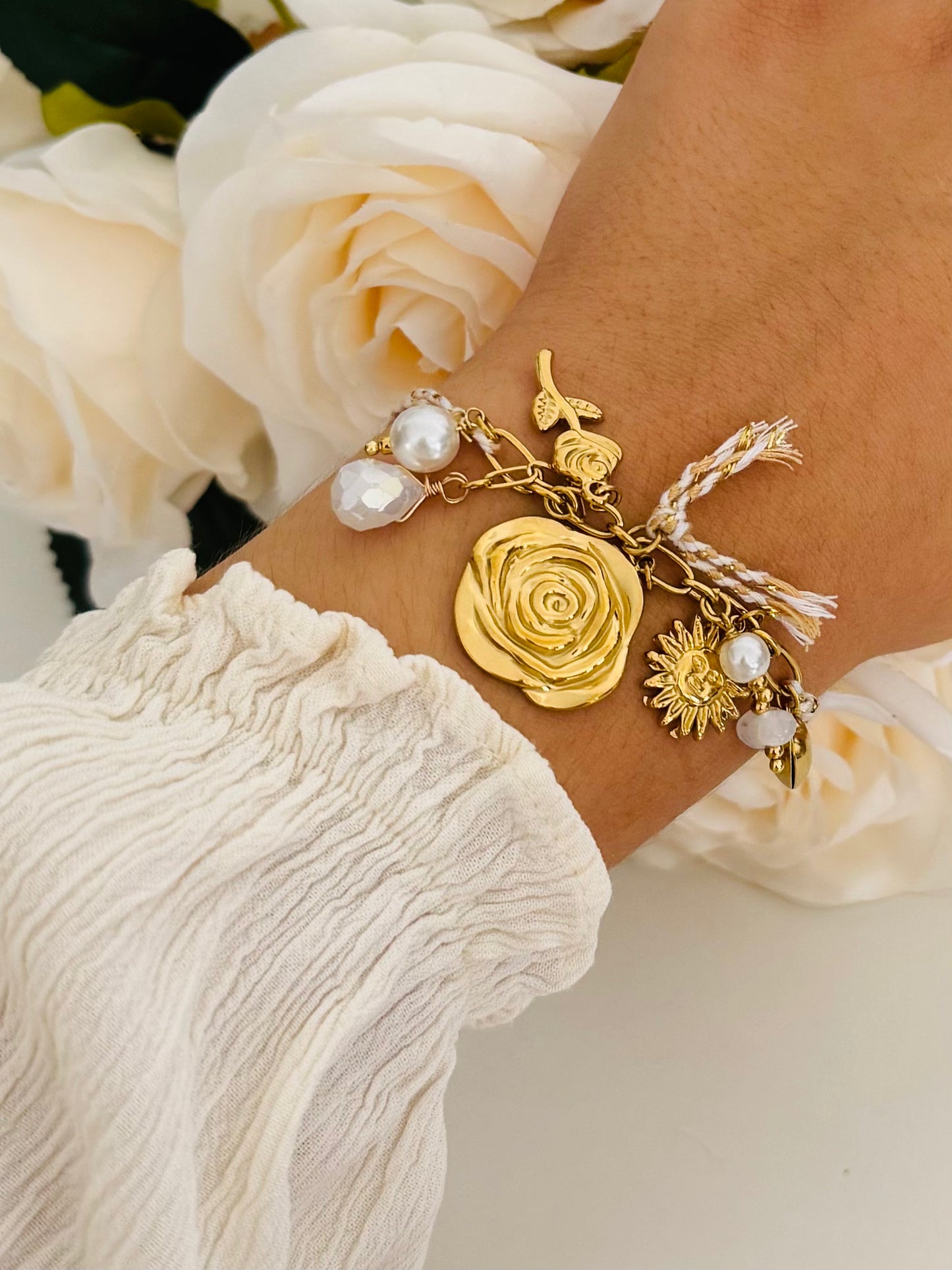 BRACELET KACIE ACIER OR