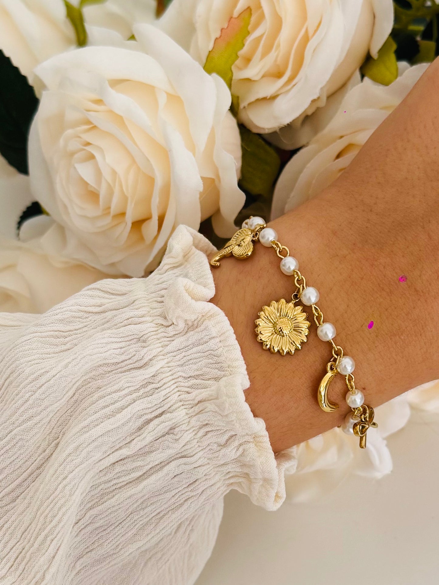 BRACELET CONSTANCE ACIER OR