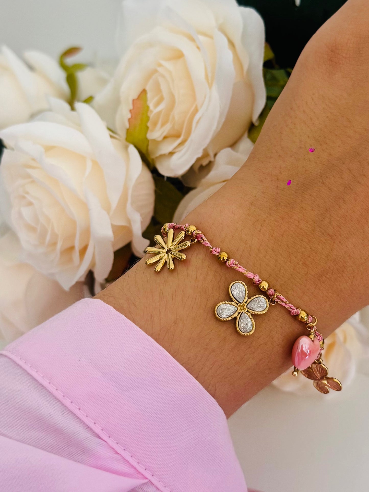 BRACELET ZITA ACIER OR ROSE