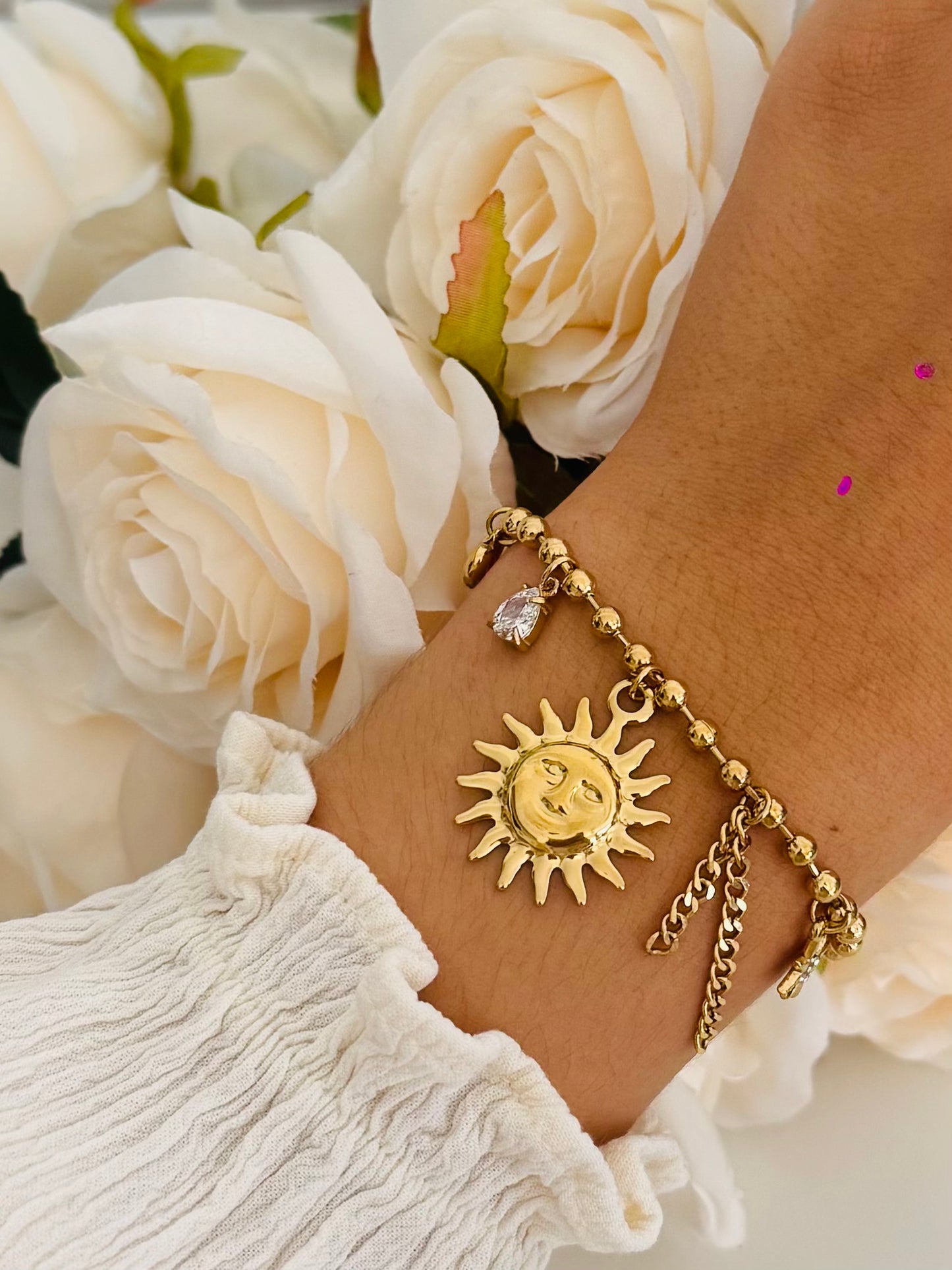 BRACELET TÉA ACIER OR