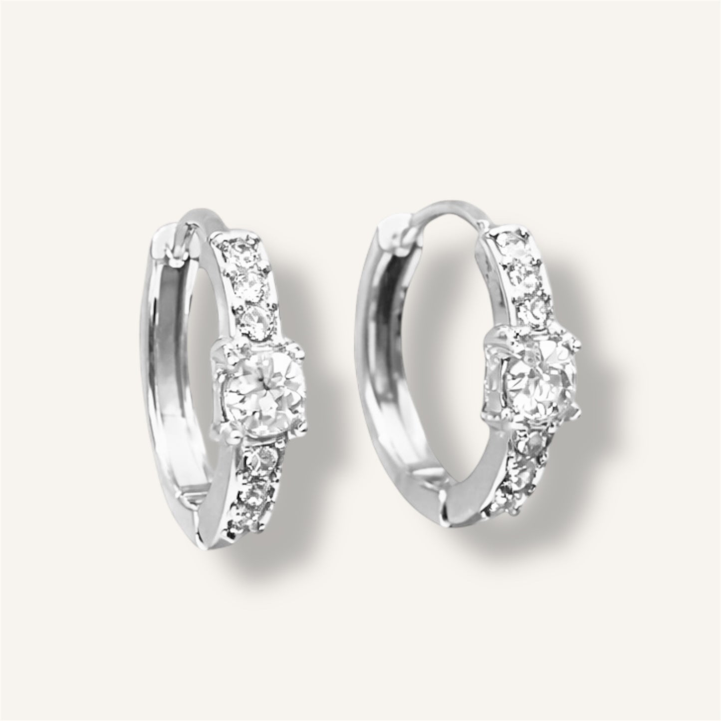 BOUCLES D’OREILLES AMBRE ACIER