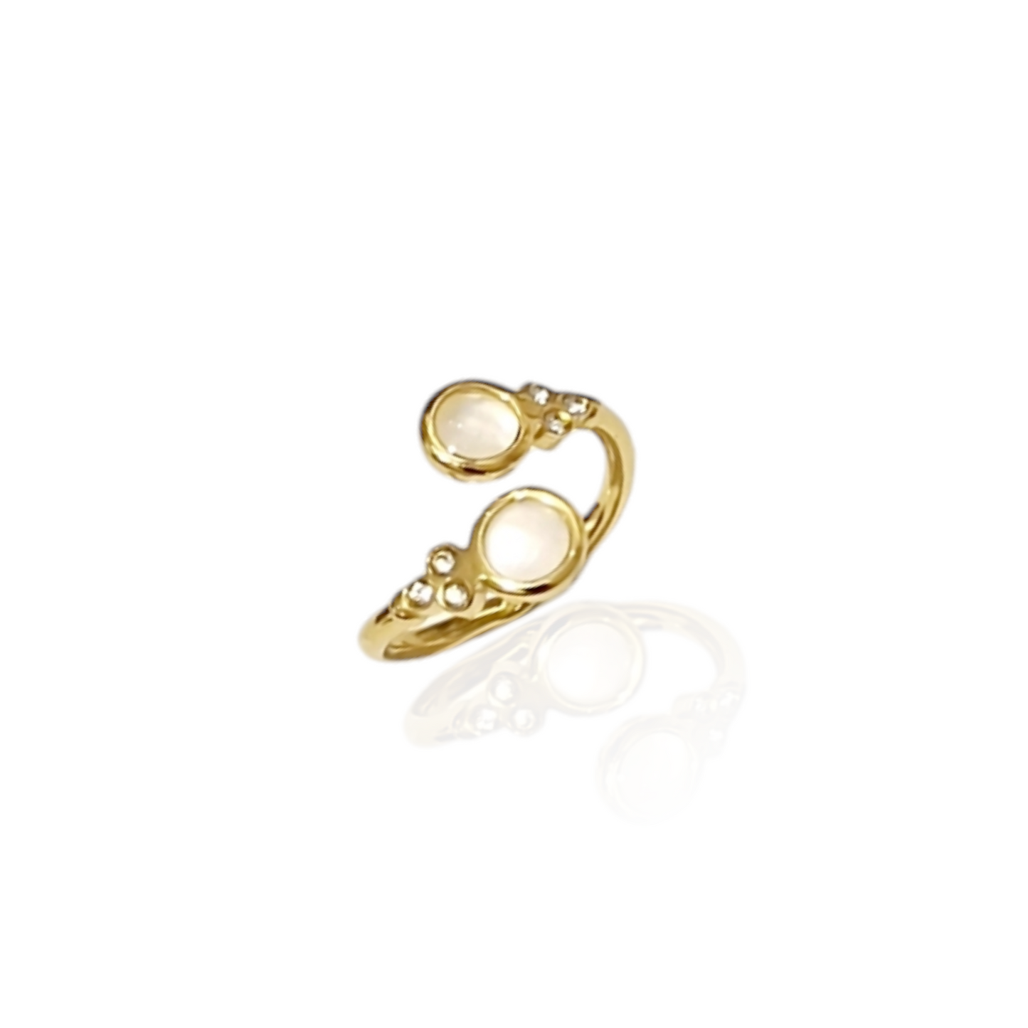 BAGUE JALIA ACIER OR
