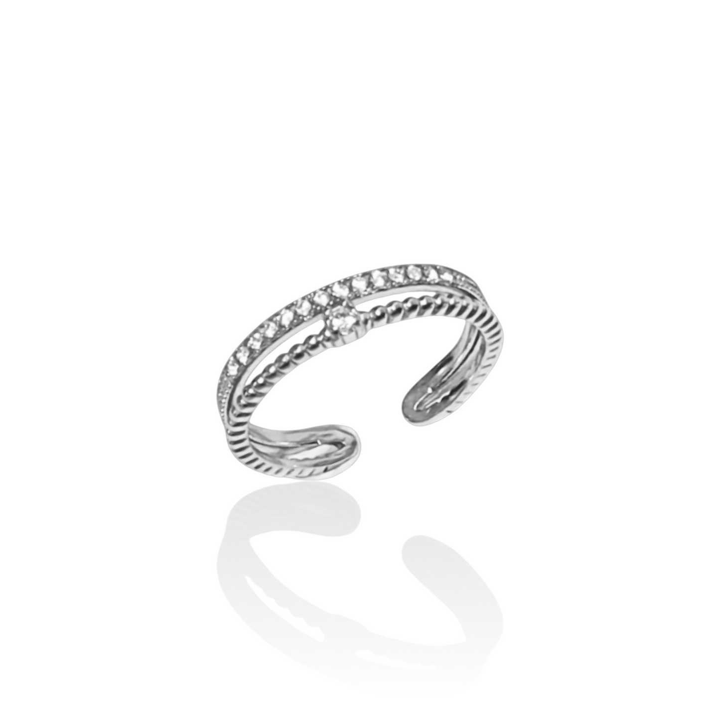 BAGUE TIANA ACIER