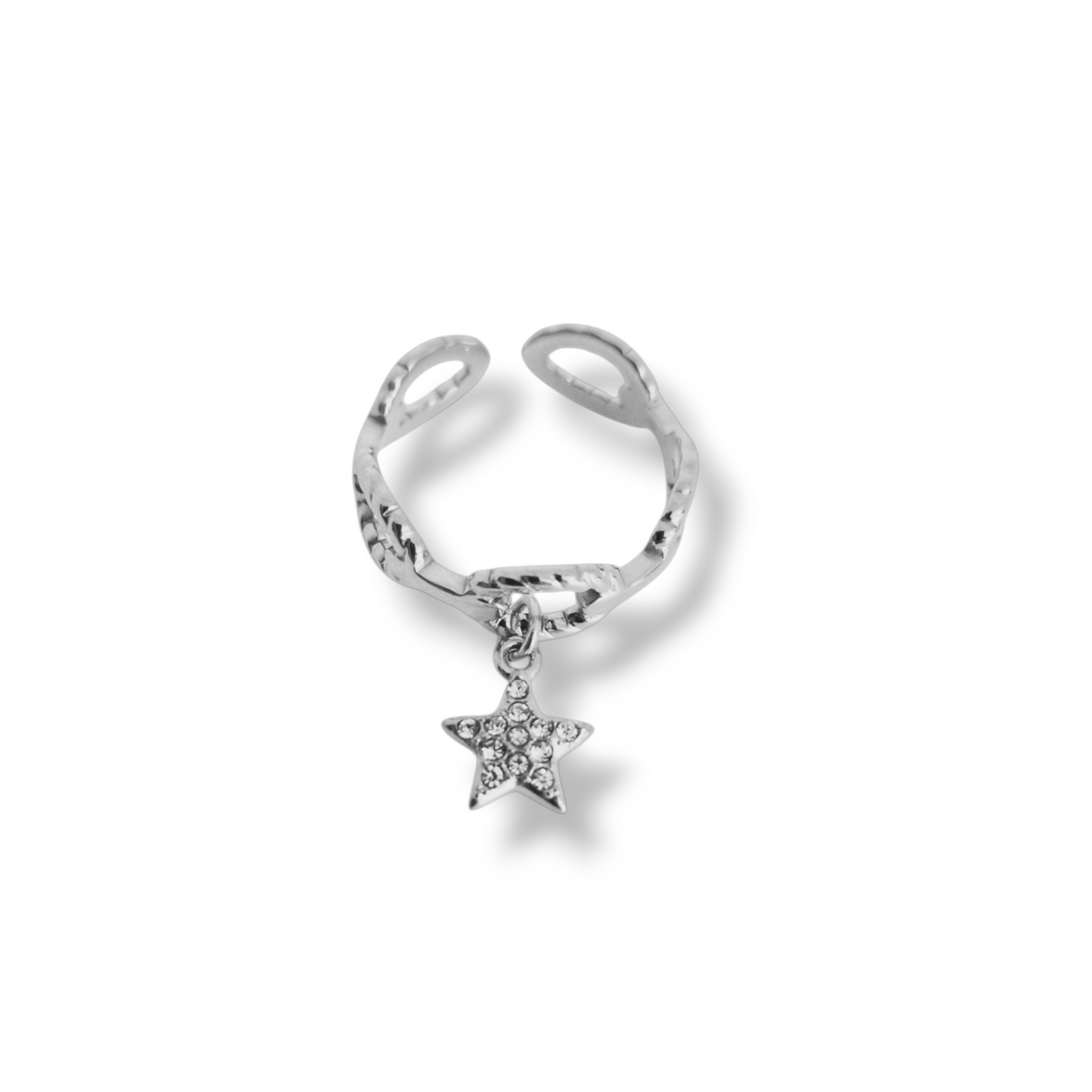 BAGUE ELSA ACIER