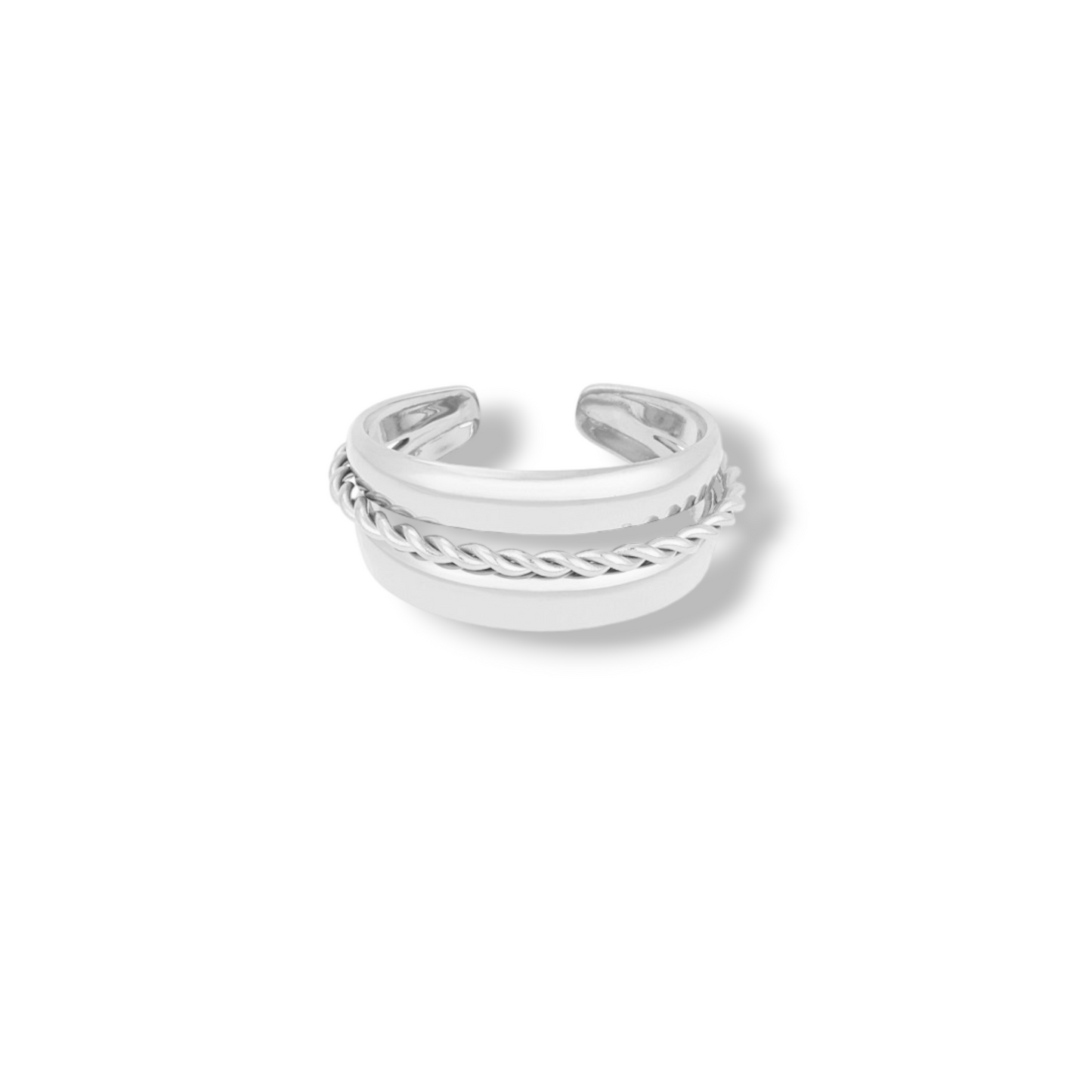 BAGUE BOLORES ACIER