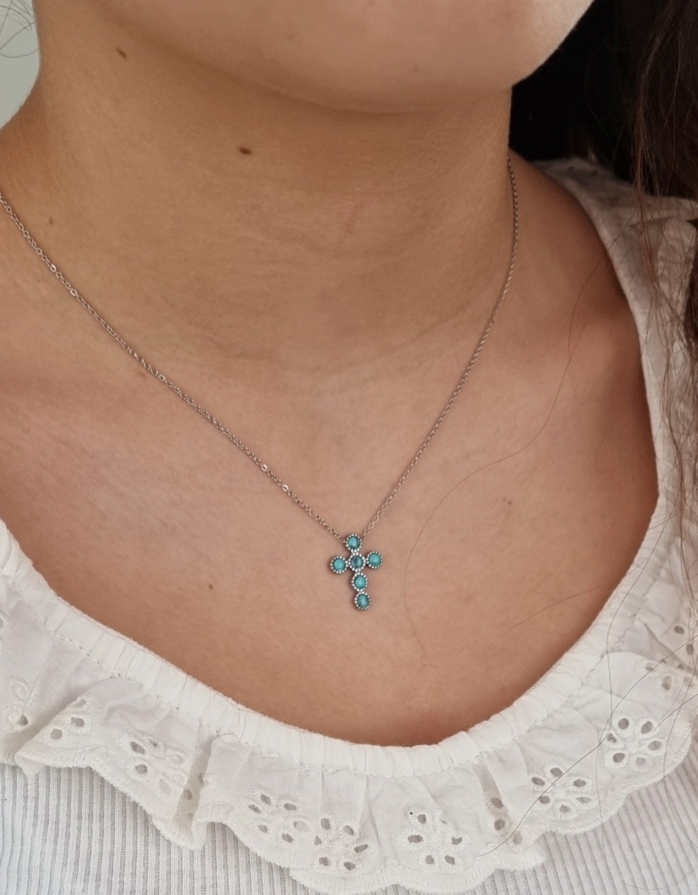 Collier Eden acier argent - Collection SR