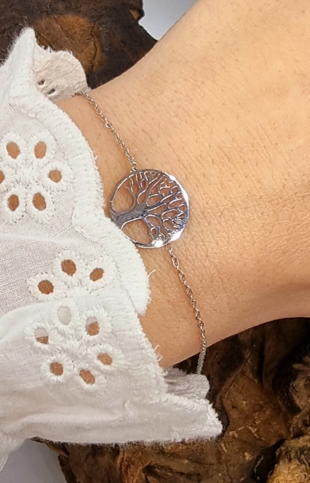 Bracelet Clara acier argent - Collection SR