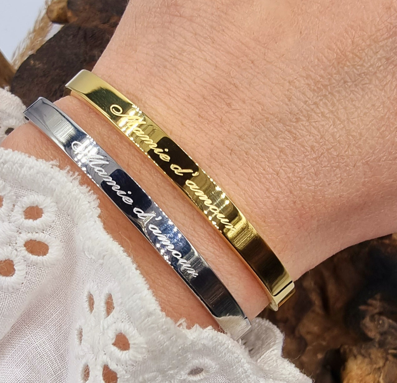 Jonc message (Mamie d'amour) - Collection SR