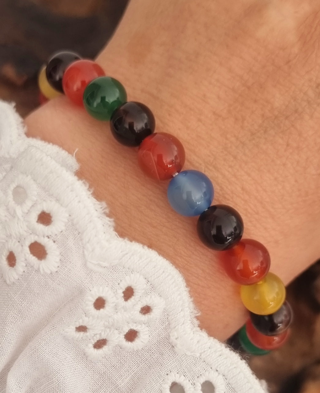 Bracelet pierre 7 chakras 8mm - Collection SR