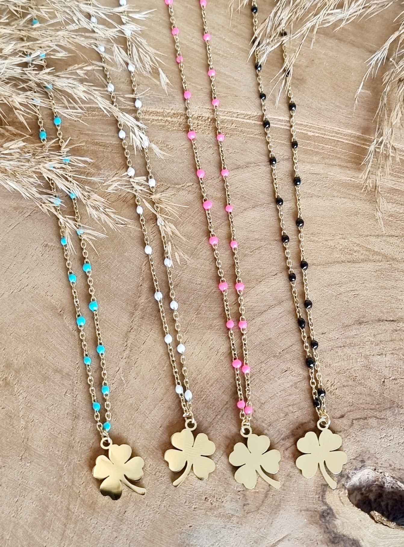 COLLIER NOÉ ACIER OR