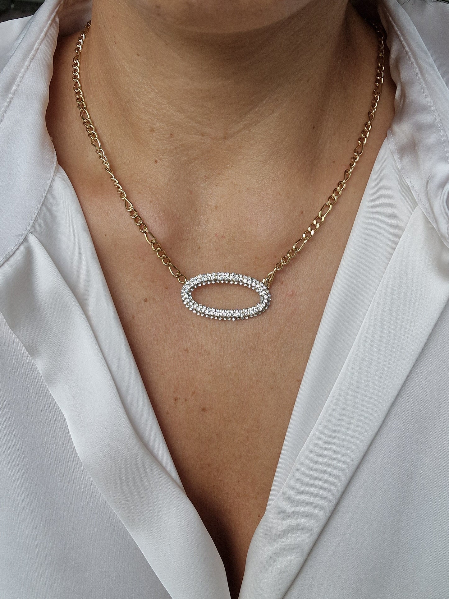 COLLIER JUNE ACIER ARGENT