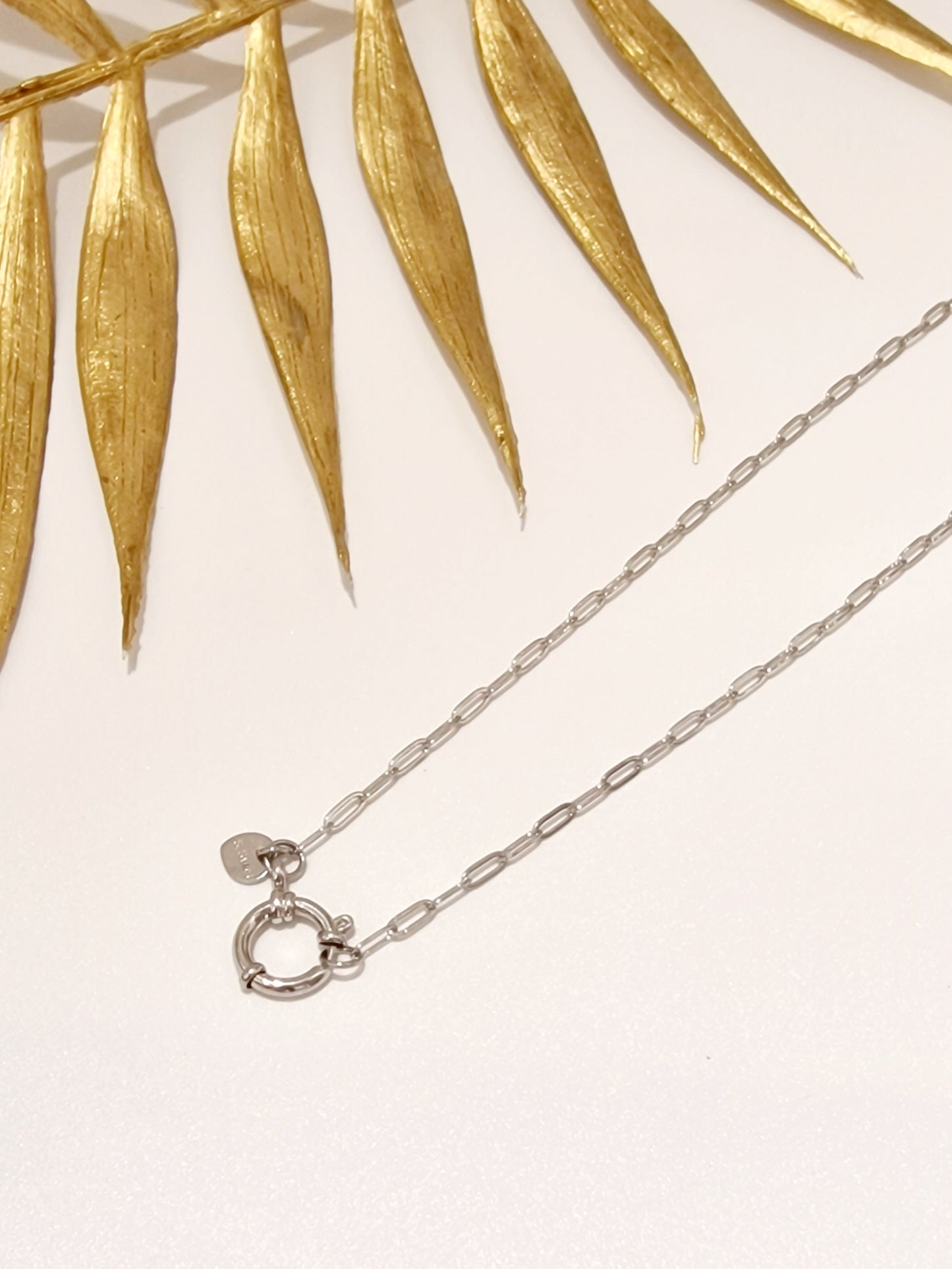 COLLIER PERSONALISABLE ACIER ARGENT