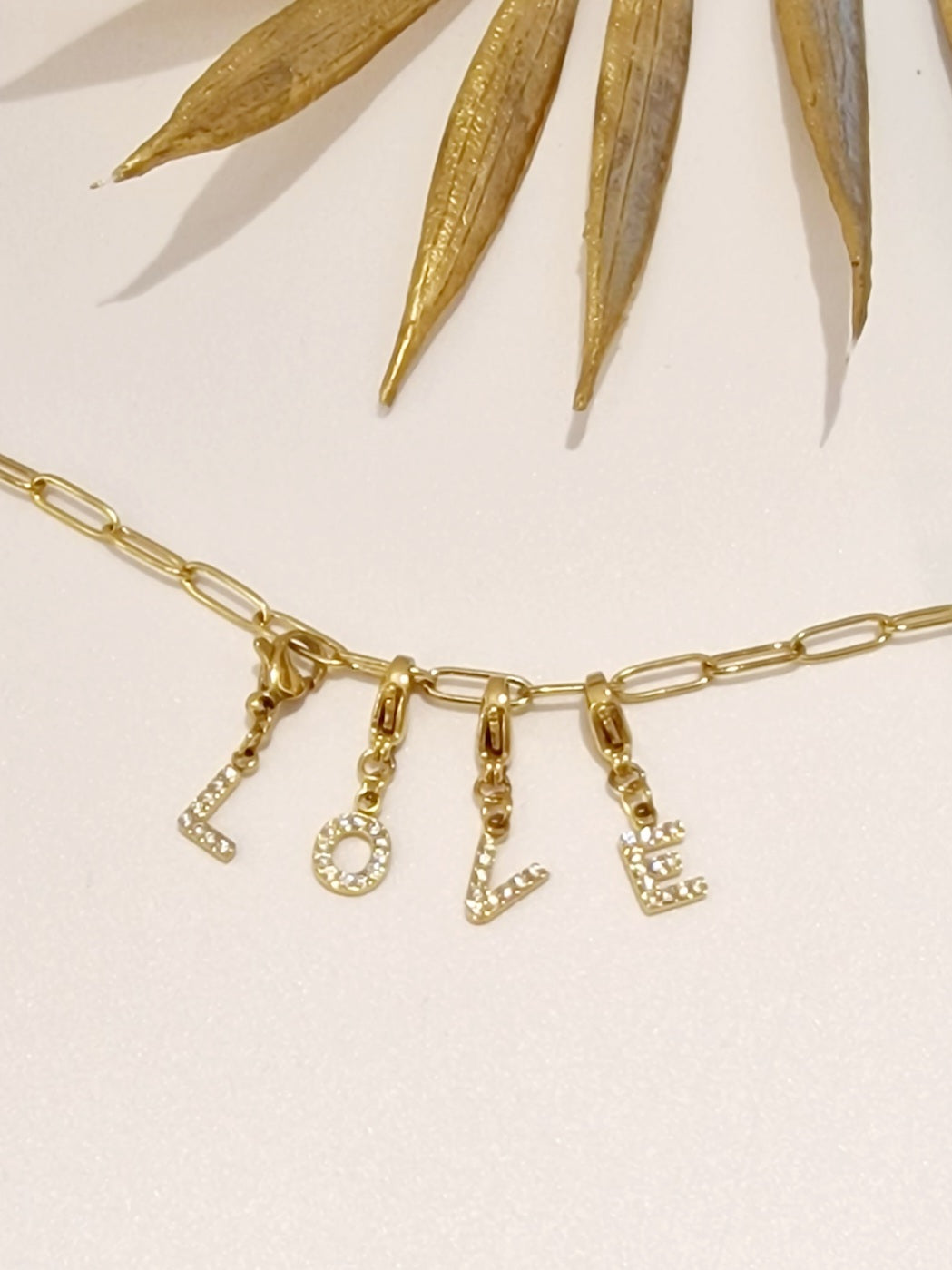 BRACELET PERSONALISABLE ACIER OR