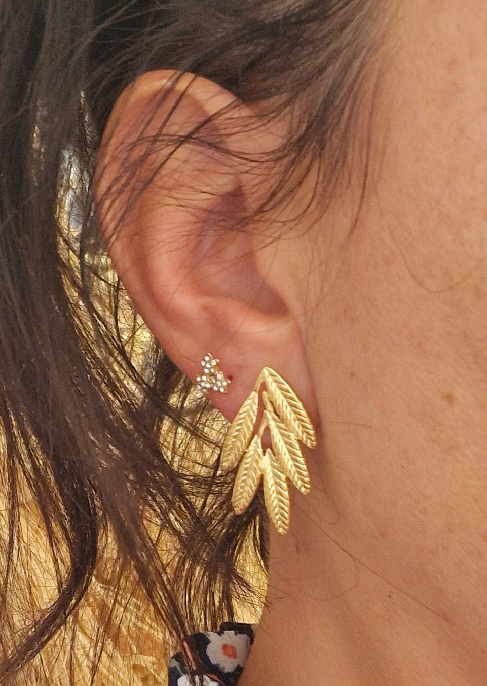 BOUCLES D'OREILLES CELESTINE ACIER