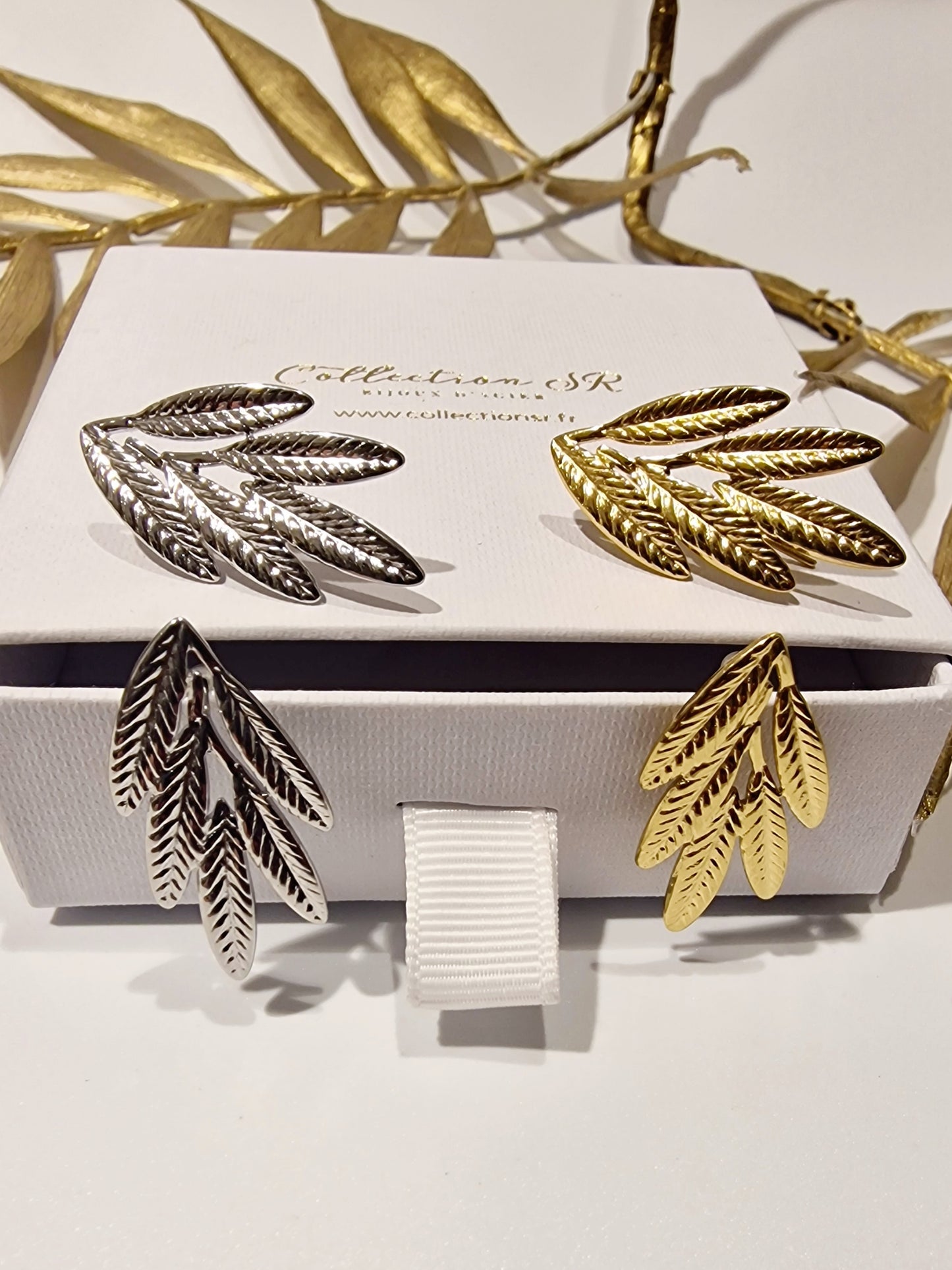 BOUCLES D'OREILLES CELESTINE ACIER