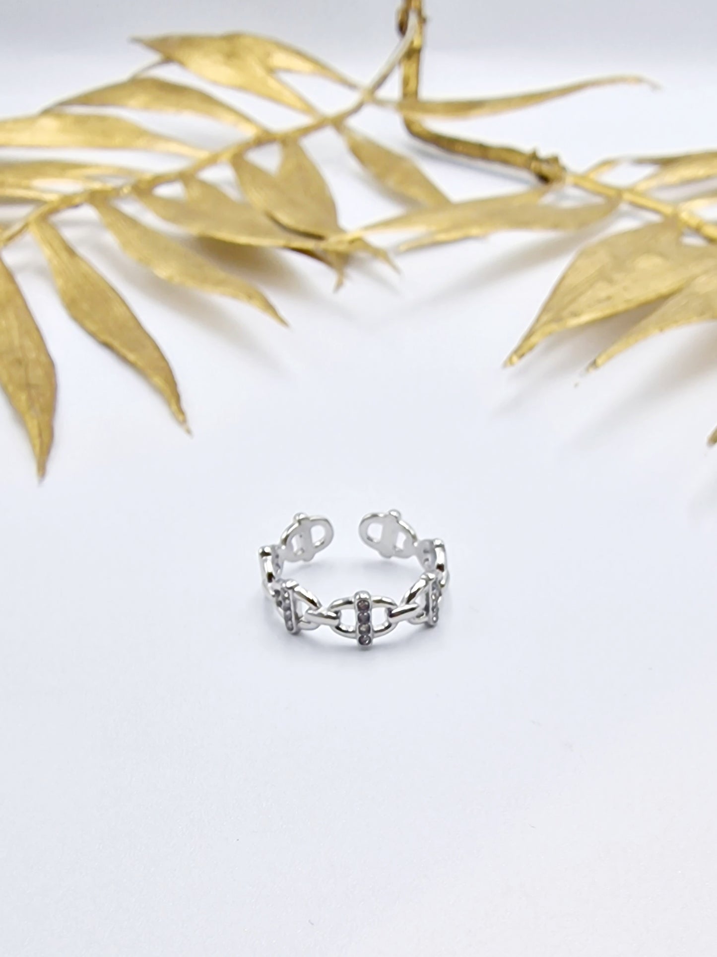 BAGUE KATALEYA ACIER ARGENT