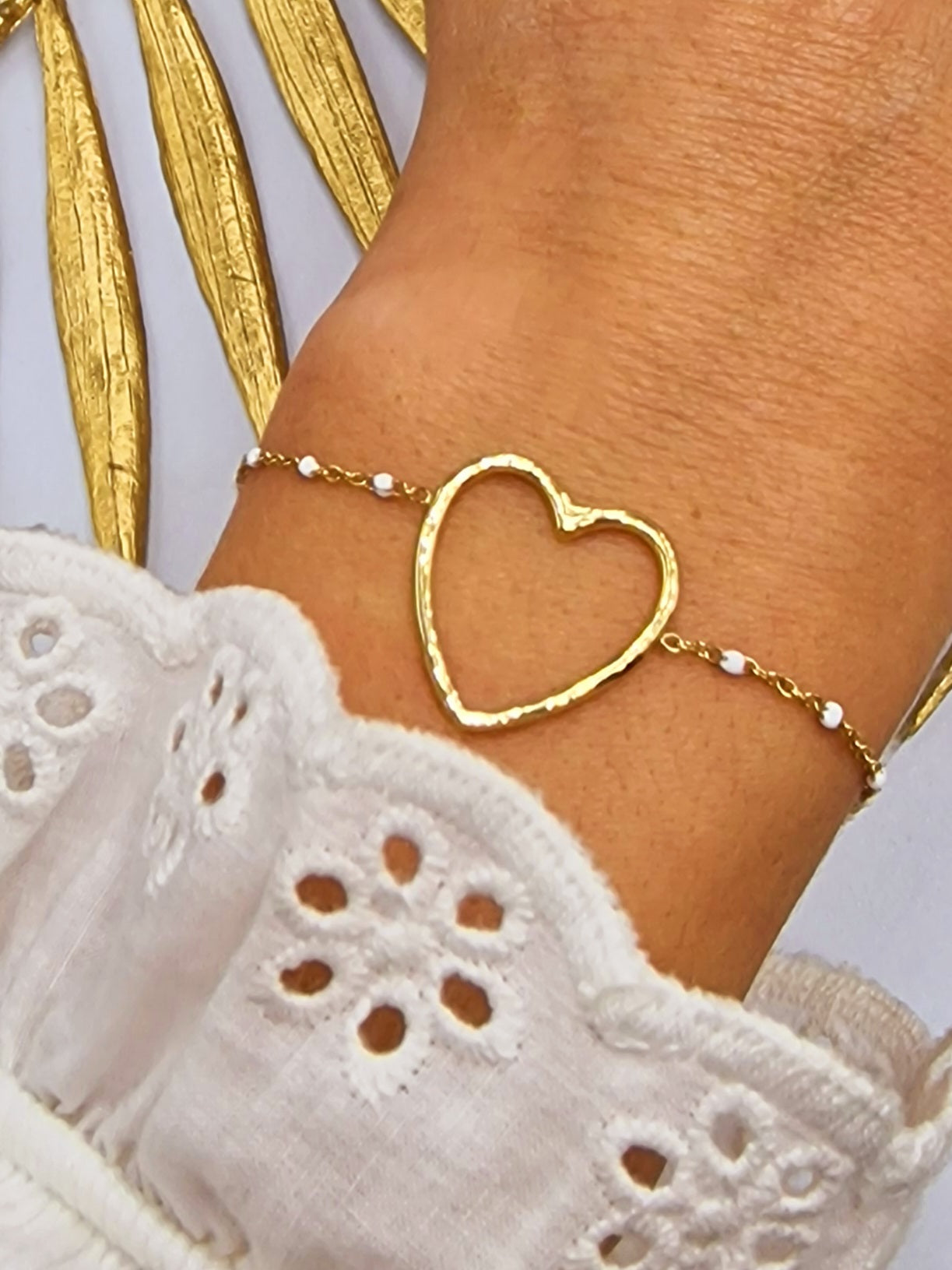 BRACELET ASHLEY ACIER OR