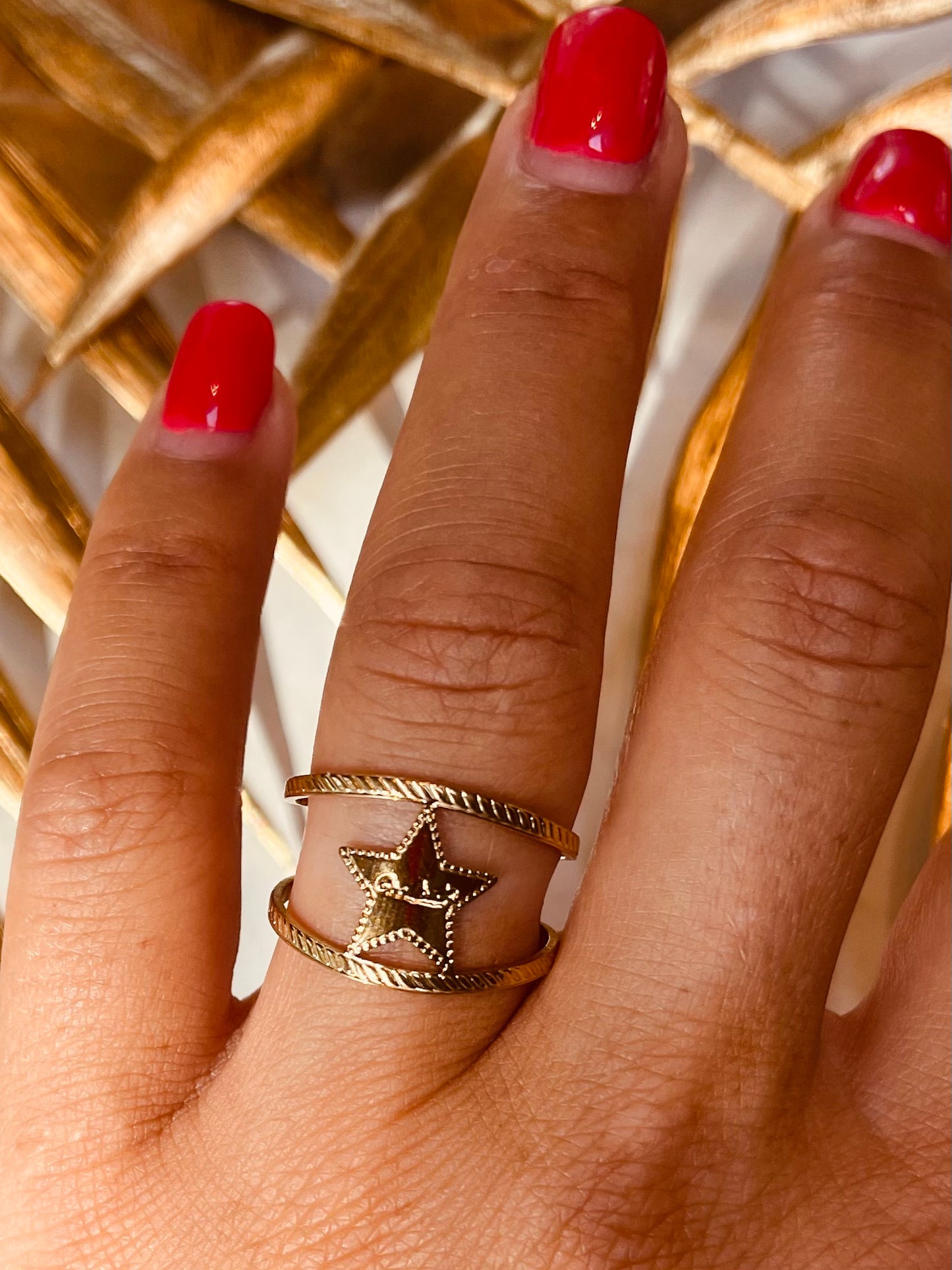 BAGUE ACIER INAYA