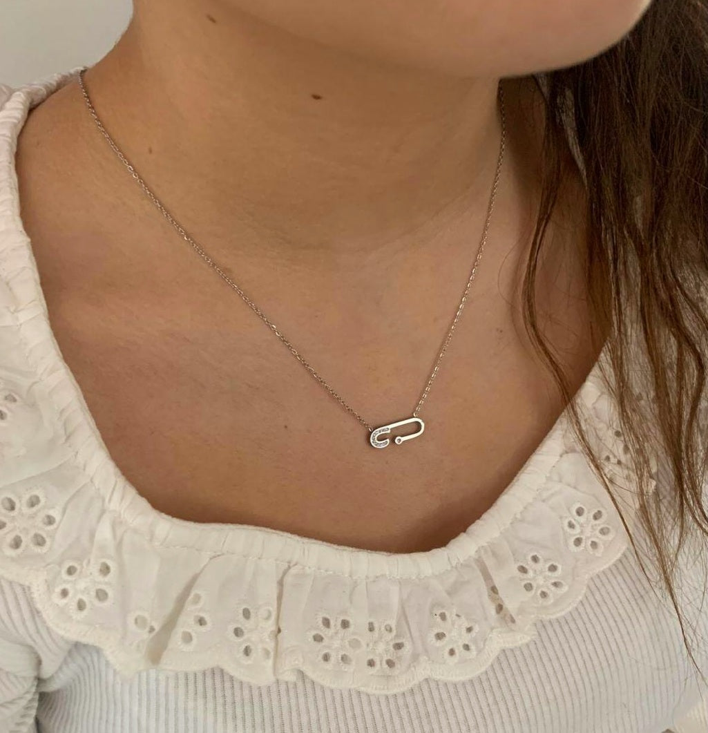 Collier Emma acier argent - Collection SR