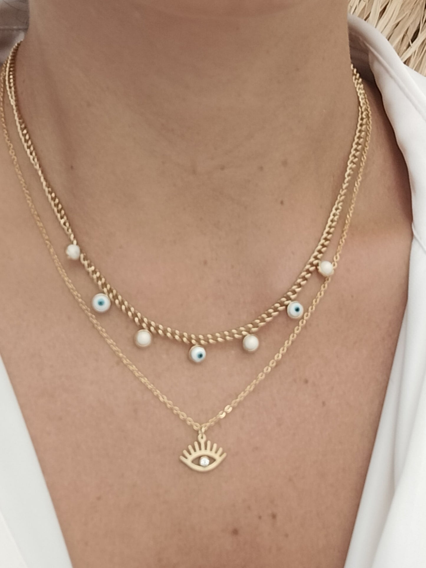 COLLIER IRIS ACIER