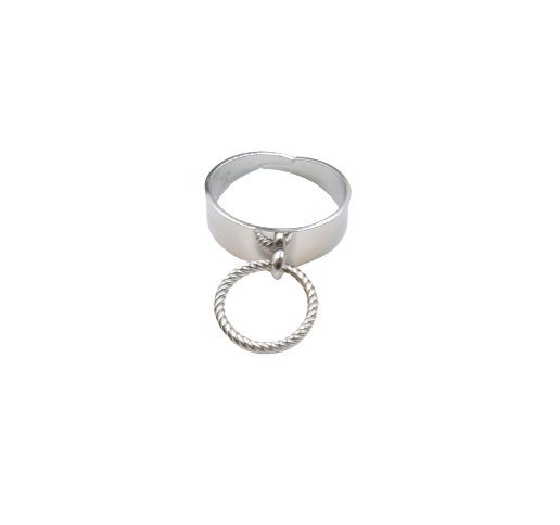 Bague Lea acier argent - Collection SR