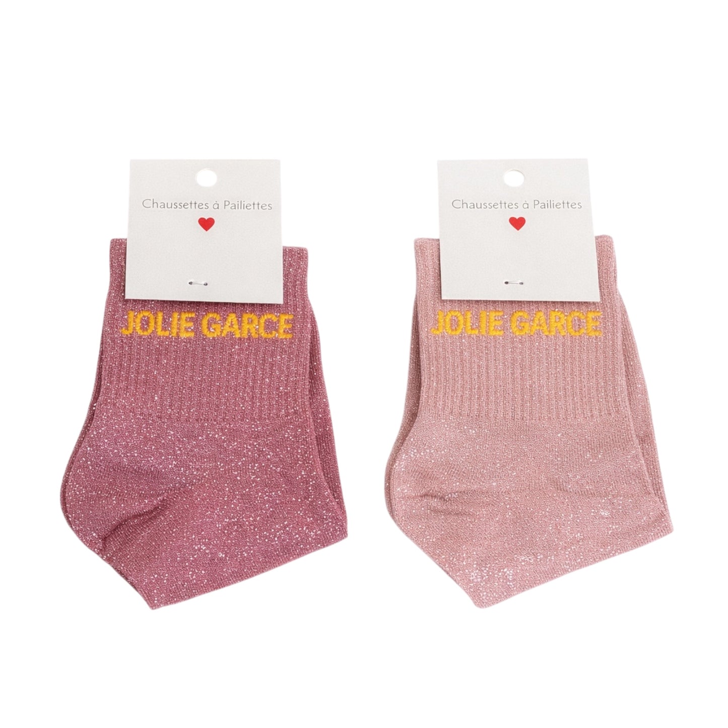 CHAUSSETTES À PAILLETTES -JOLIE GARCE