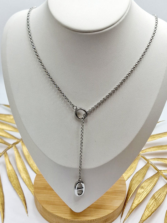 COLLIER SALENA ACIER ARGENT