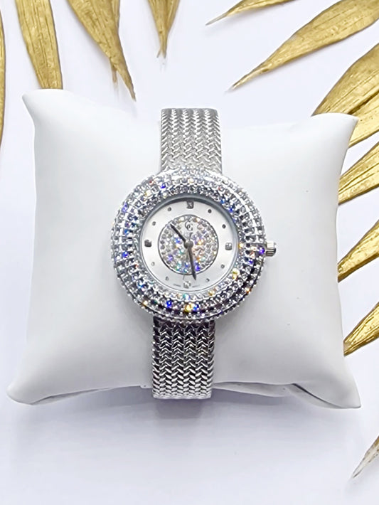 MONTRE CHRISTALE ACIER ARGENT