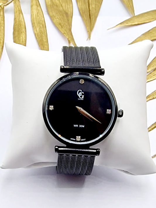 MONTRE ISLA ACIER NOIR
