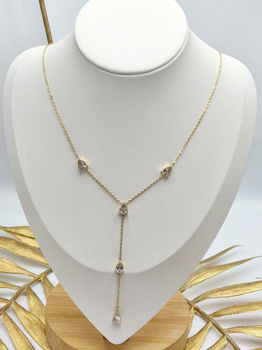 COLLIER ANAEL ACIER OR