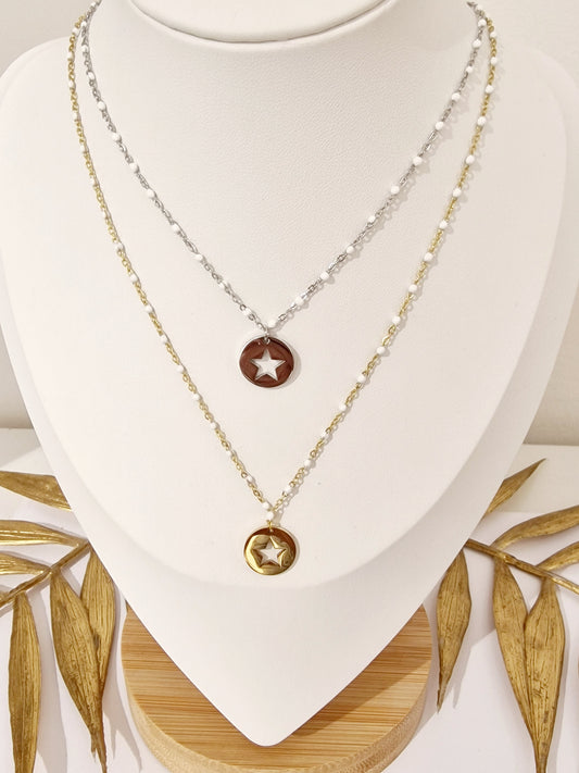 COLLIER VIOLETTA ACIER