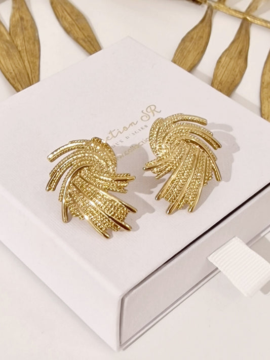 BOUCLES D'OREILLES ELOANE ACIER OR