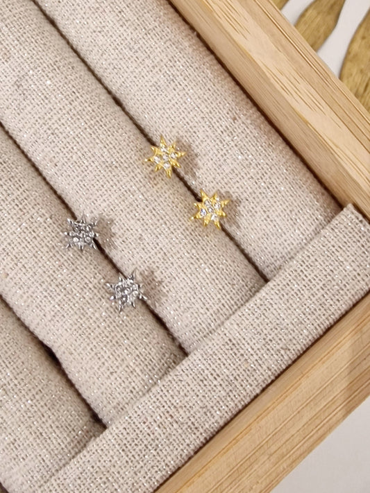 BOUCLES D'OREILLES MEL ACIER